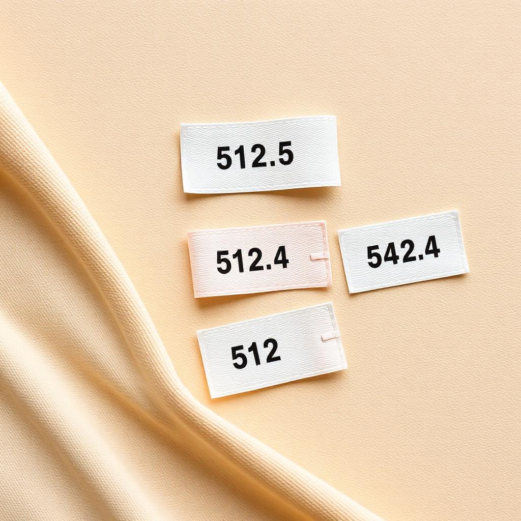 Clothing labels with updating sizing data