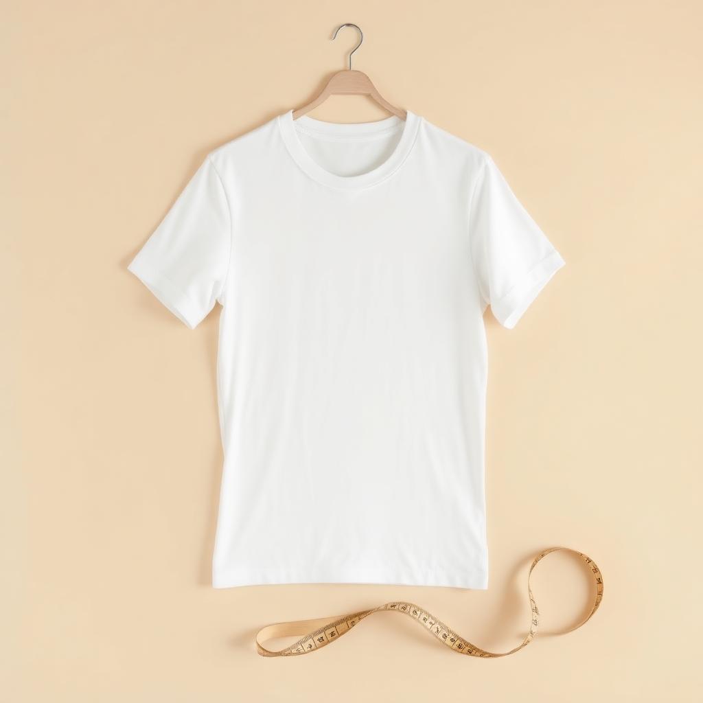 A perfectly fitted t-shirt with a measuring tape