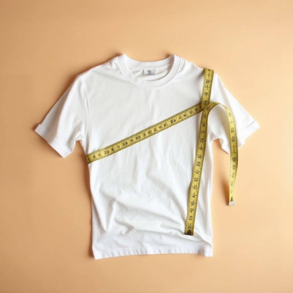 A measuring tape and t-shirt representing a size profile