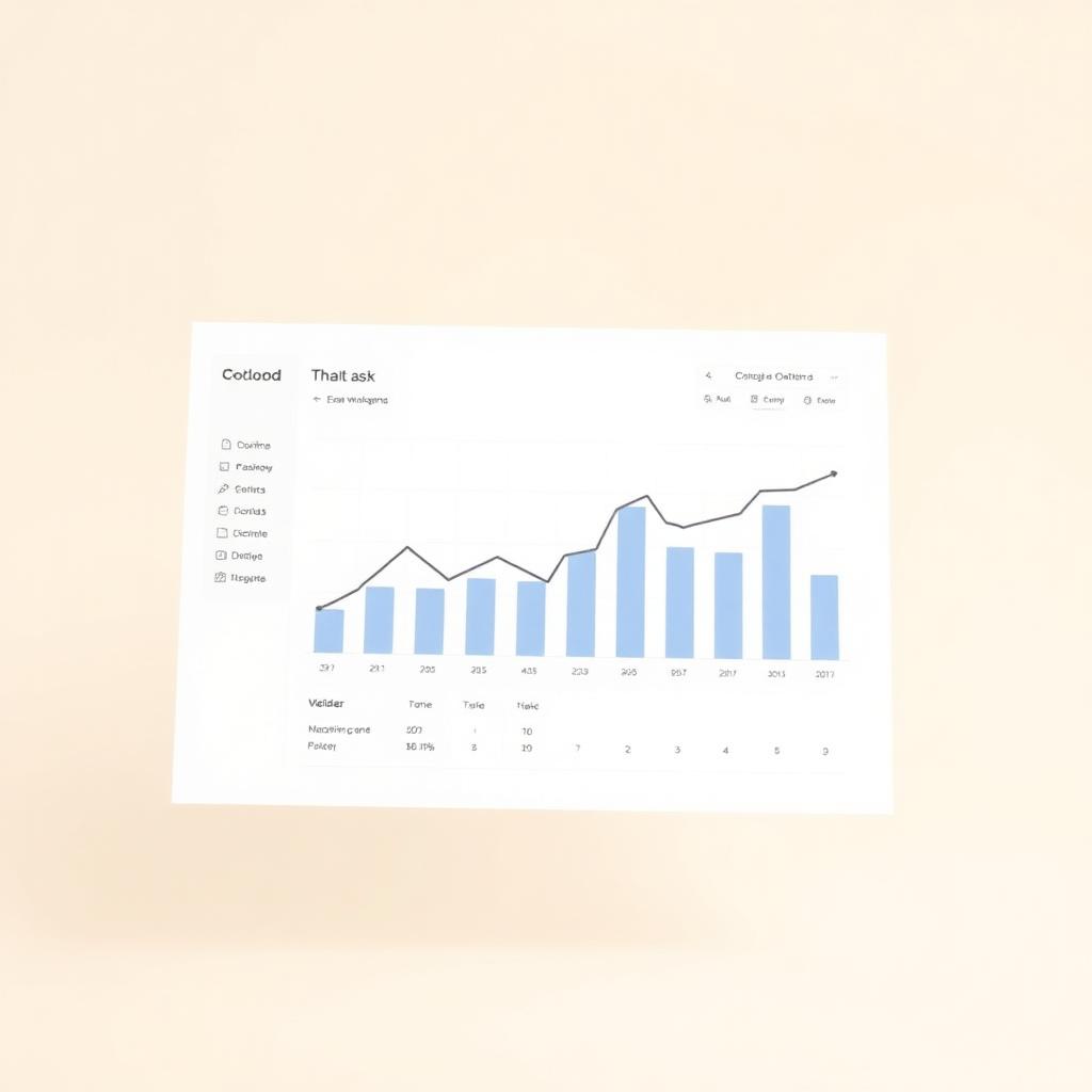 A returns dashboard with a downward trend chart