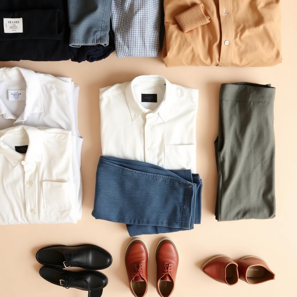 A curated clothing grid representing a personalized feed